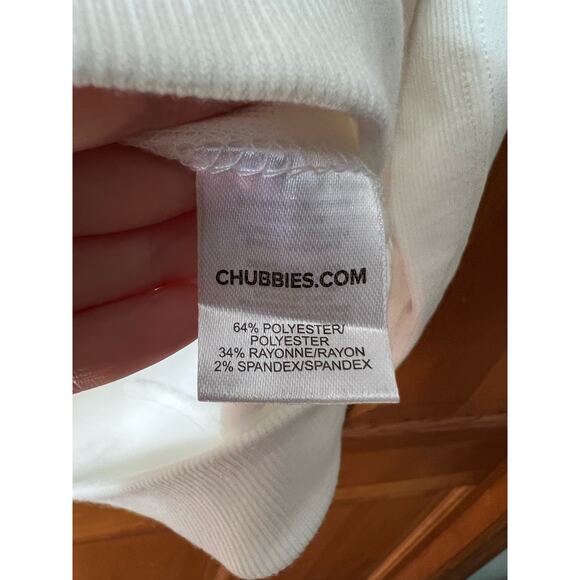 NWT Chubbies Men The Vanilla Latte Soft Terry Crewneck Sweatshirt White Size XXL - Picture 6 of 13